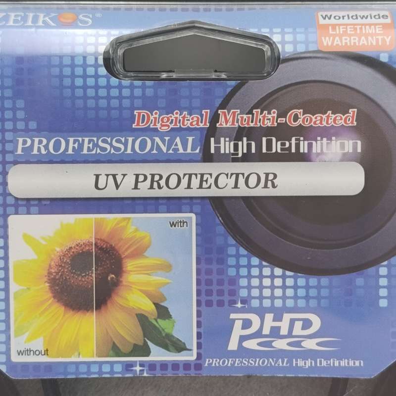 62mm UV filter/ lens protector - unused in case