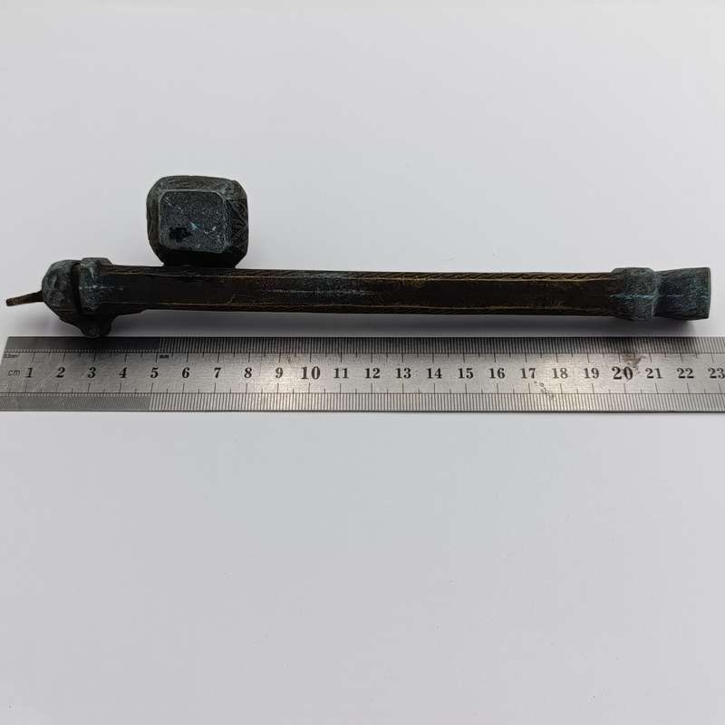 Antique Arabic dipping pen holder with inkwell