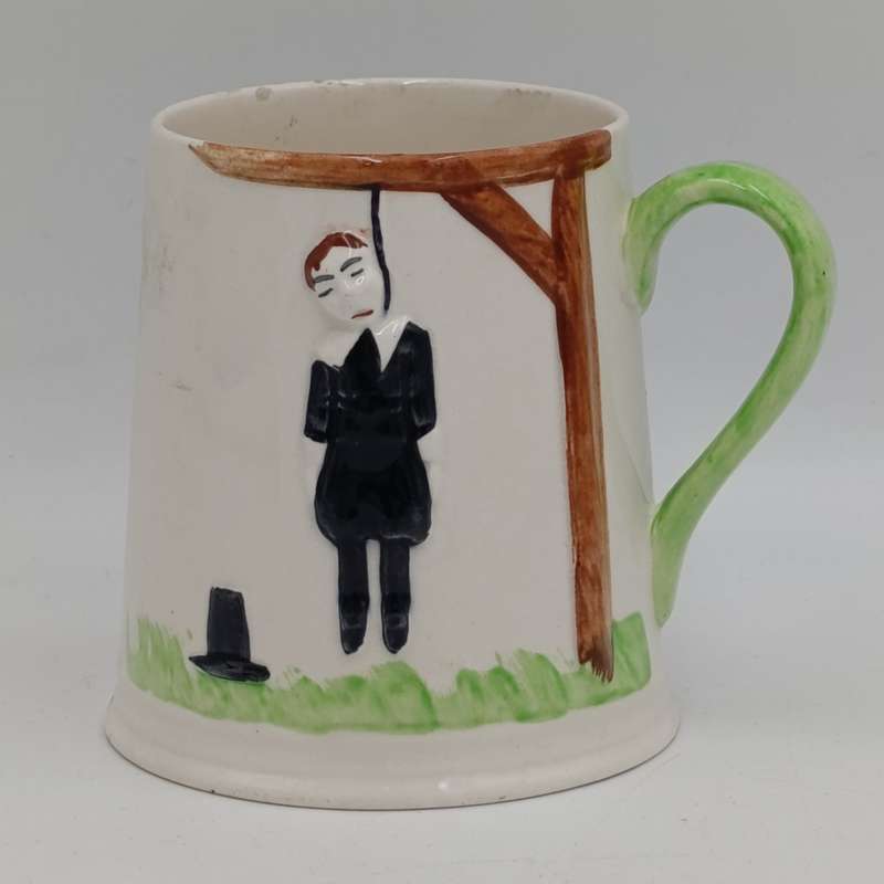 Vintage Carltonware hangman mug