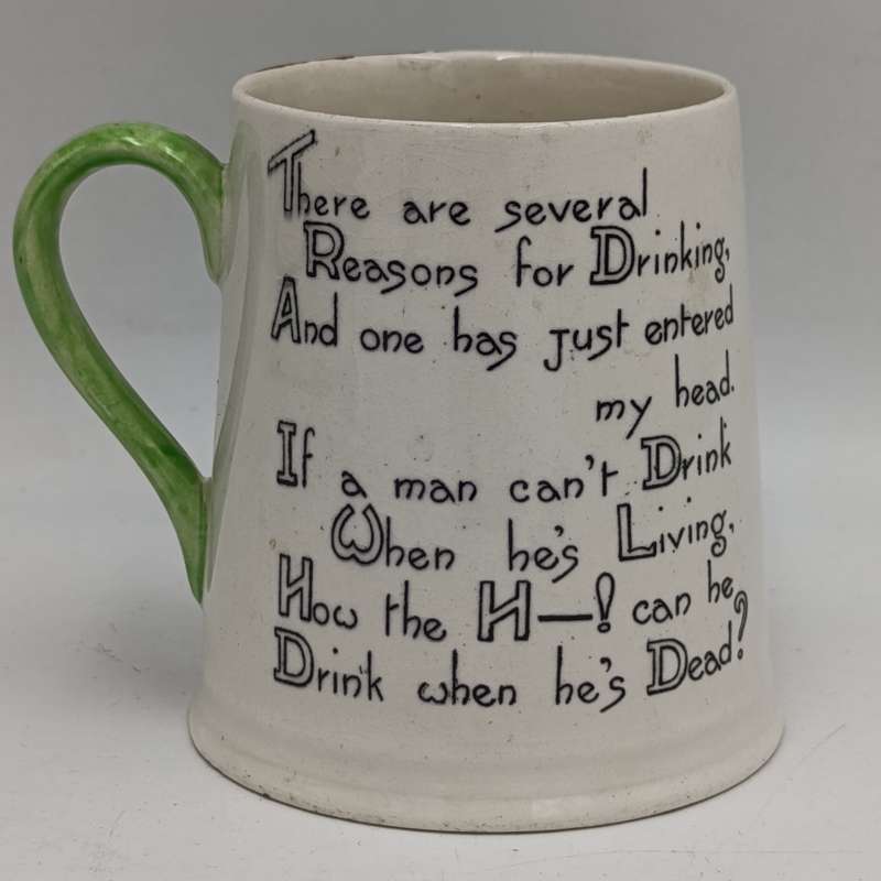 Vintage Carltonware hangman mug