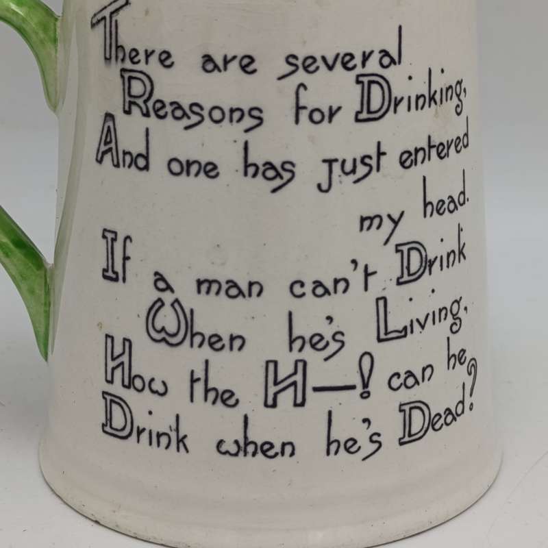 Vintage Carltonware hangman mug