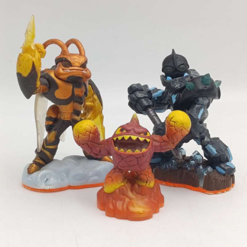Lot of 3 Activision Skylanders action figurines