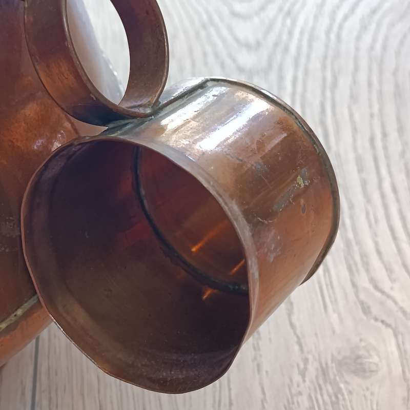 Antique Turkish Style coffee urn with cups - marked Kandikio Uitenhage