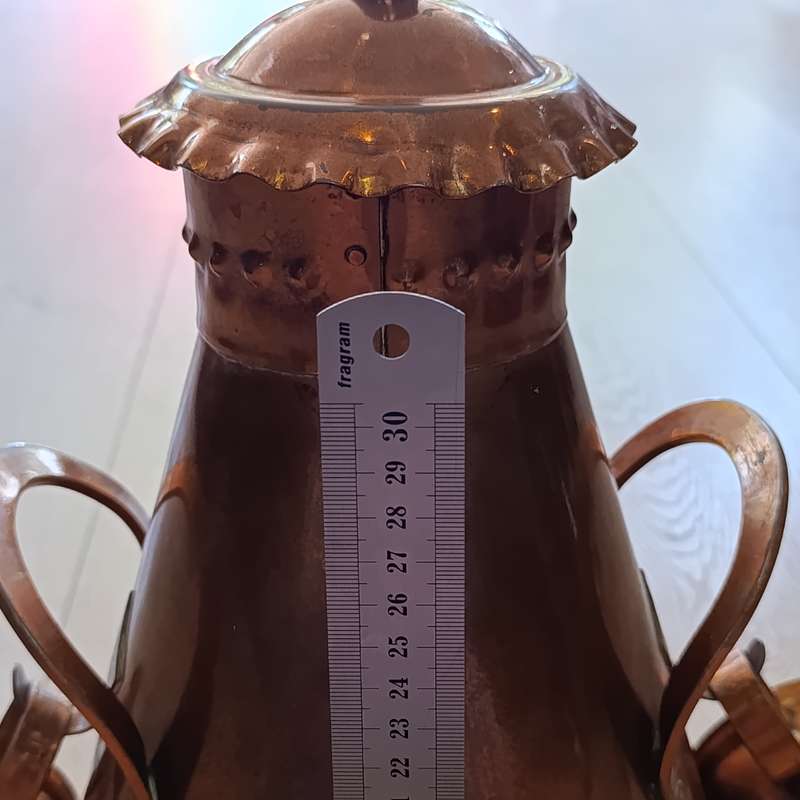 Antique Turkish Style coffee urn with cups - marked Kandikio Uitenhage