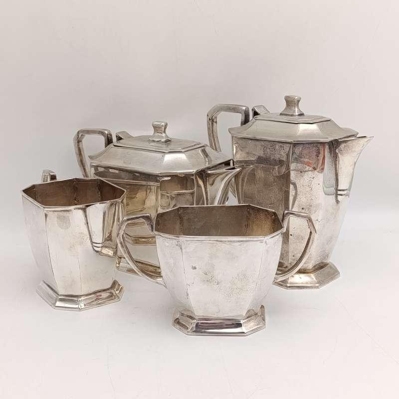 Vintage silverplated tea and coffee set