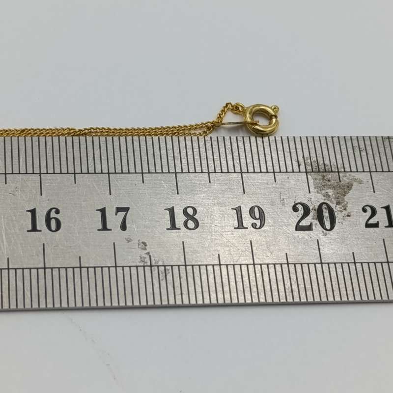 Thin 9kt gold necklace - weighs 1.4g