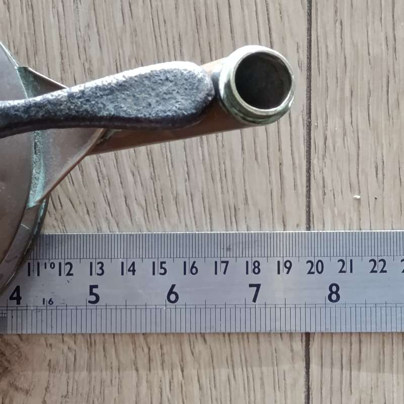 Antique unusual copper oil burner
