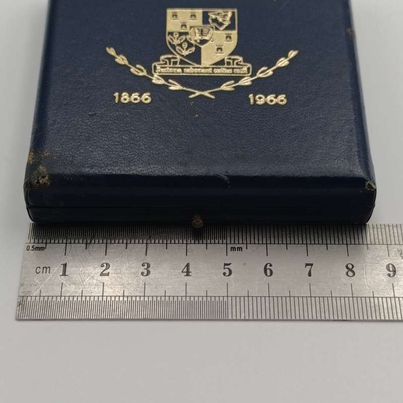 Large sterling silver University of Stellenbosch 1966 - 100 years Hoër onderwys medallion