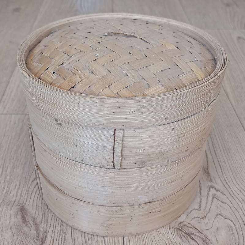 Eastern Bamboo food Steamer - 3 - tier