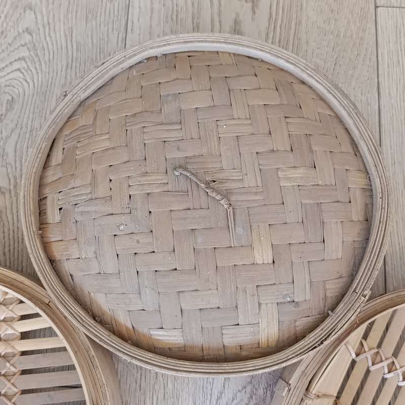 Eastern Bamboo food Steamer - 3 - tier