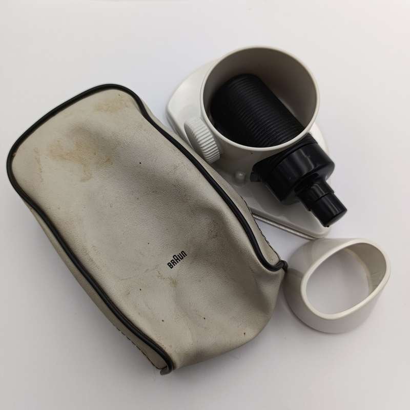 Braun travelling hair dryer attachment for clothing iron