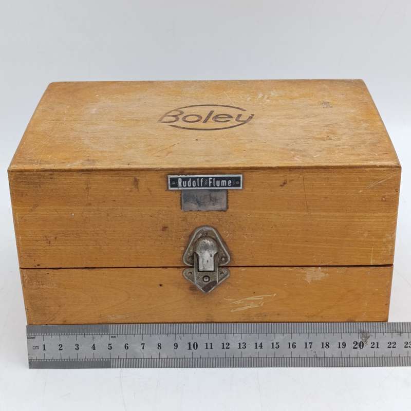 Vintage Boley watchmaker punch tool set in case