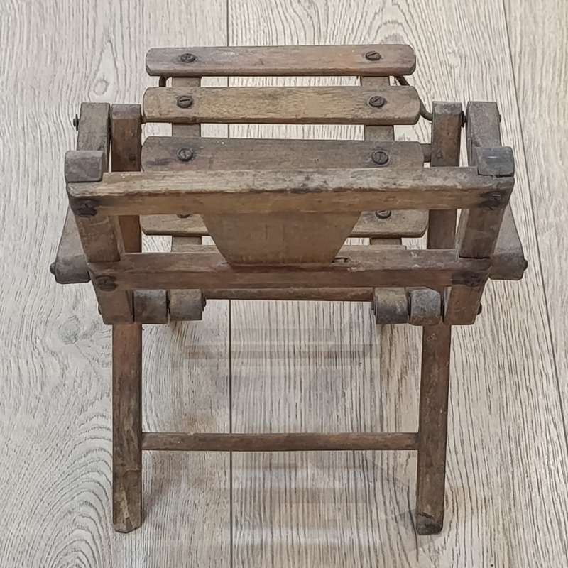 Vintage wooden folding chair for toddler