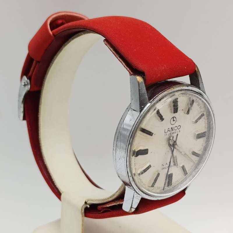 Vintage Lanco Naval manual wind mens watch - working