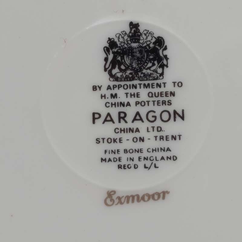 Vintage Paragon exmoor porcelain trio