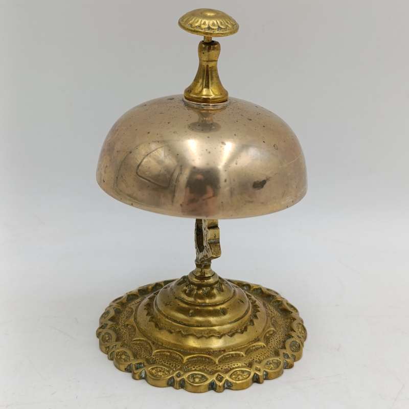 Vintage brass reception bell