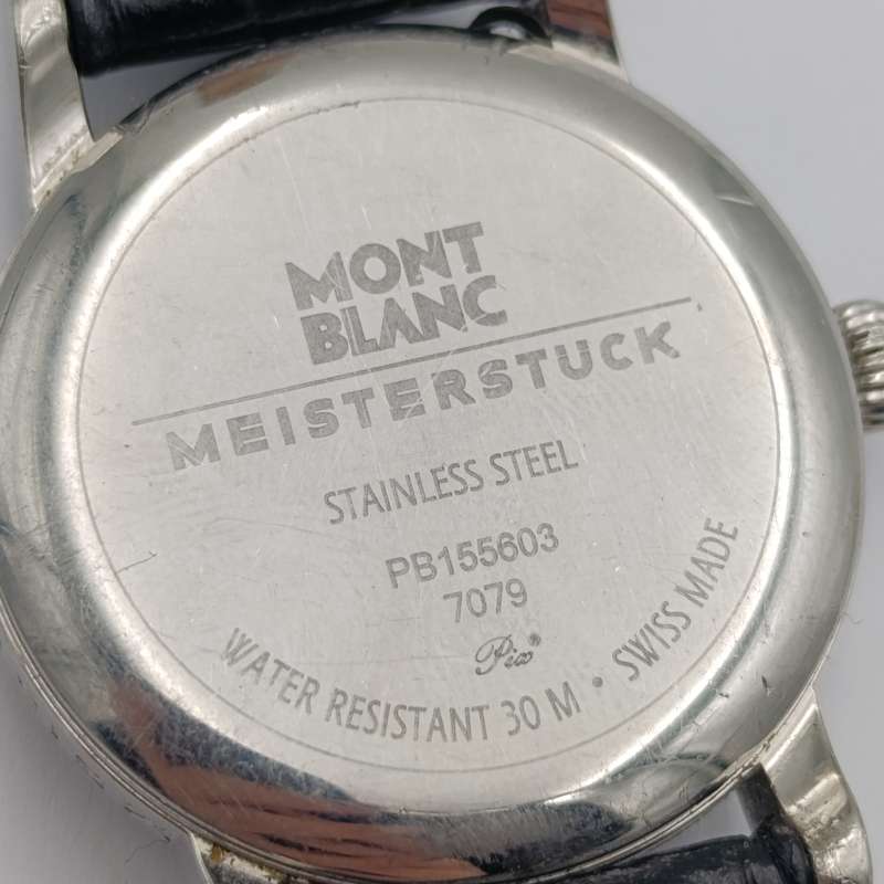 Mont Blanc Meisterstuck 7079 ladies watch - serial PB155603 - fine scratches on glass