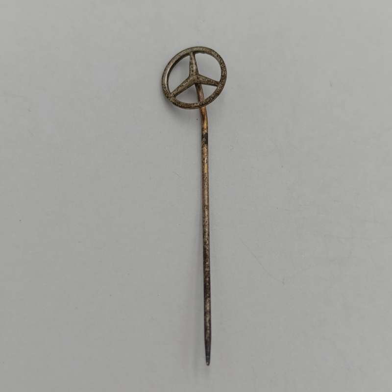 Vintage silver Mercedes-Benz stick pin badge