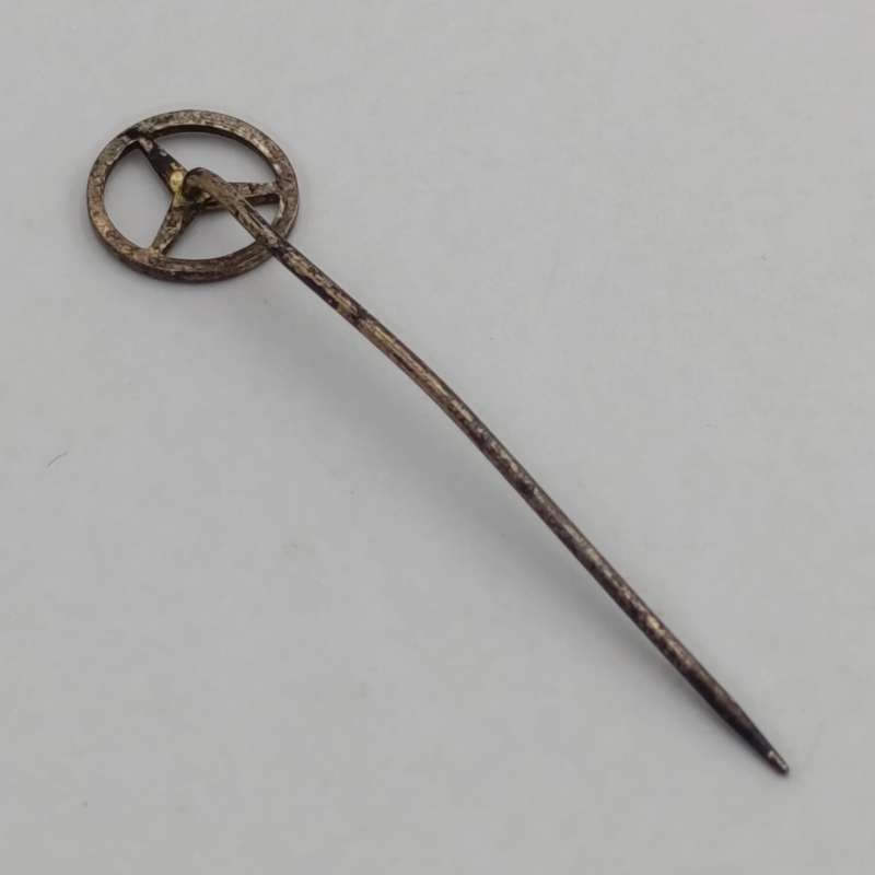 Vintage silver Mercedes-Benz stick pin badge