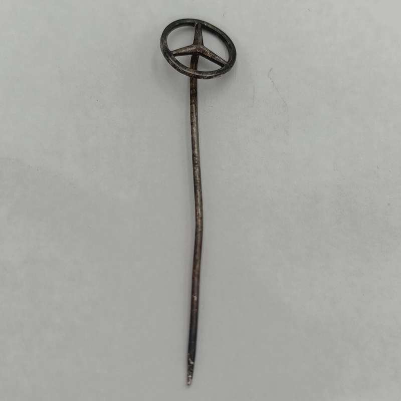 Vintage Silver Mercedes-Benz stick pin badge
