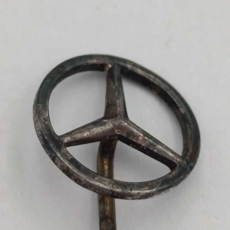 Vintage Silver Mercedes-Benz stick pin badge
