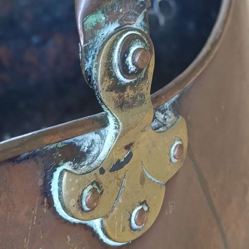 Antique Copper coal scuttle