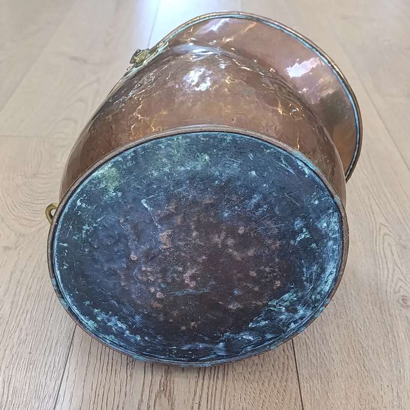 Antique Copper coal scuttle