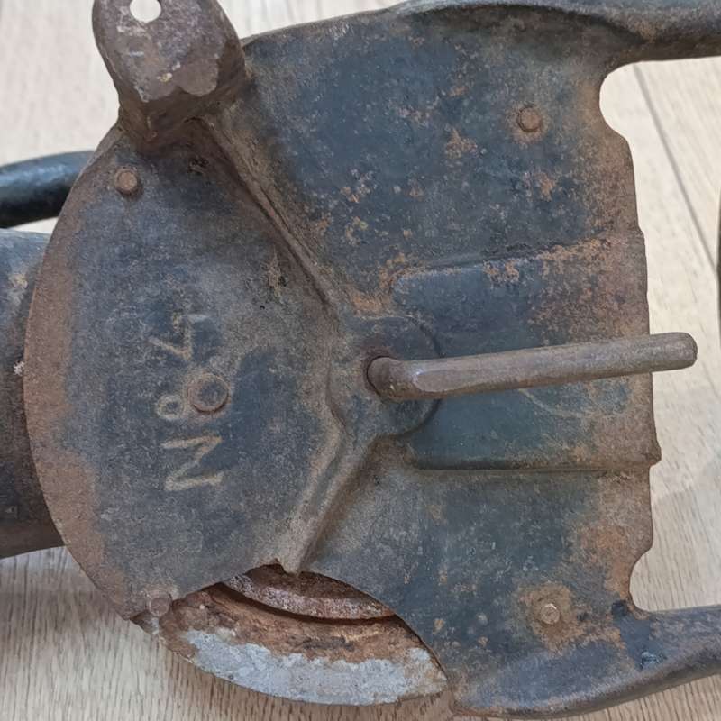 Vintage Lovelock No.4 coffee grinder - wall mount footpiece broken