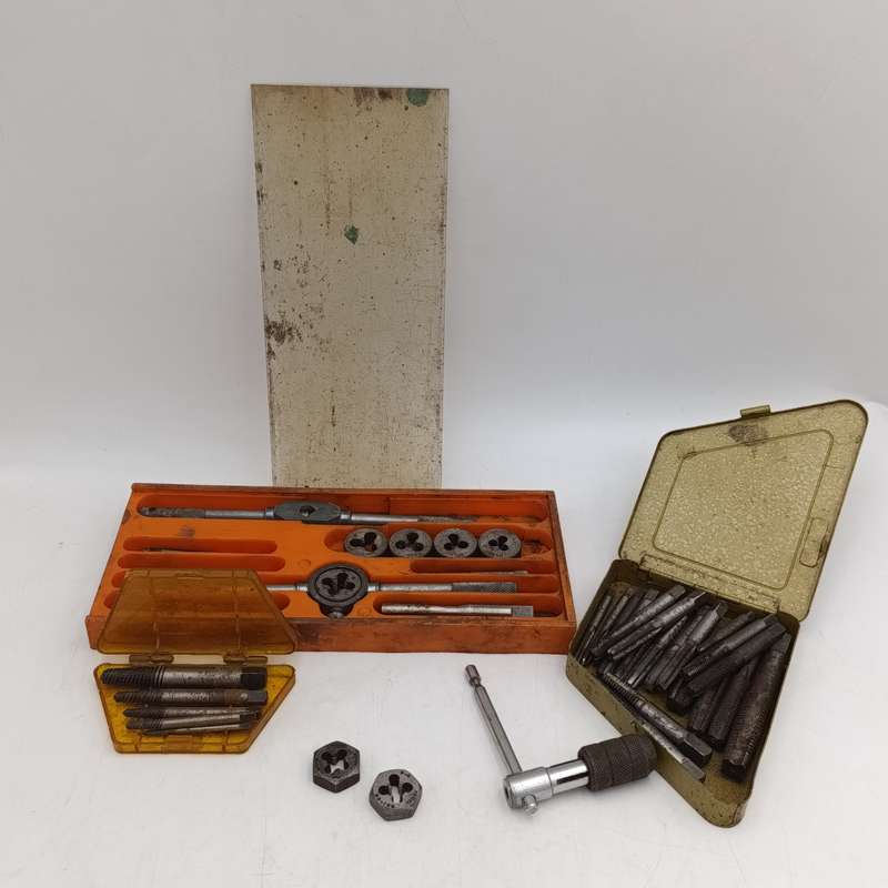 Vintage tap and die tool set
