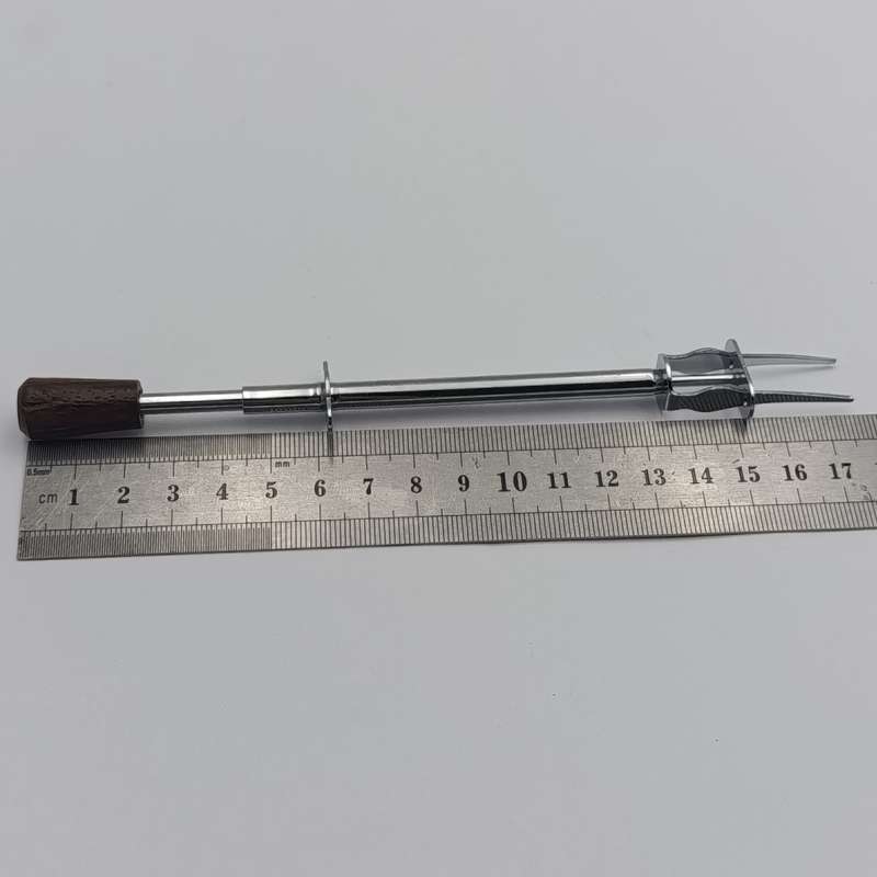 Vintage Automatic Bar tongs and push fork for ice, cherries and Olives