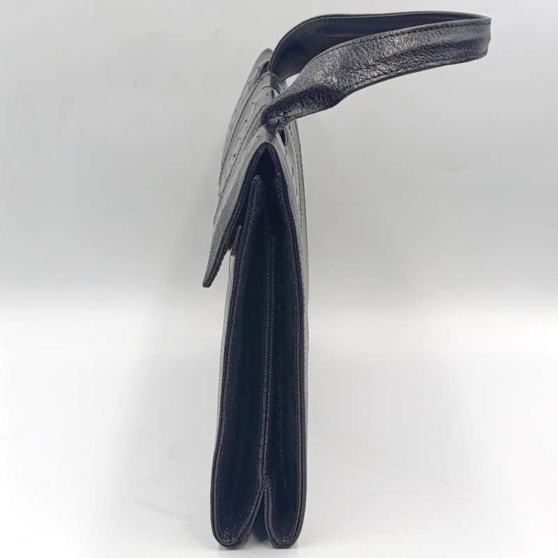 Vintage leather craft of distinction Cape Town crocodile Black leather handbag and purse
