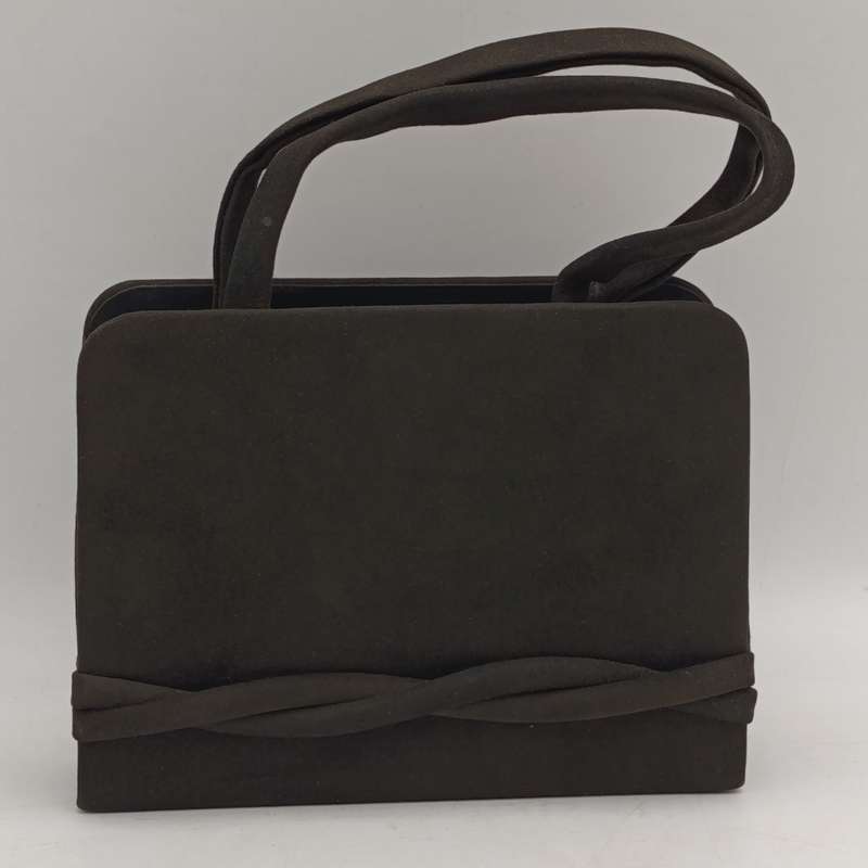 Evening bag made in Spain with mirror and diamante clips very good condition colour - Black