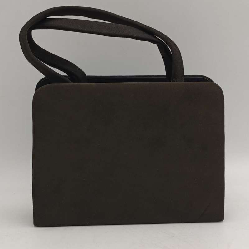 Evening bag made in Spain with mirror and diamante clips very good condition colour - Black