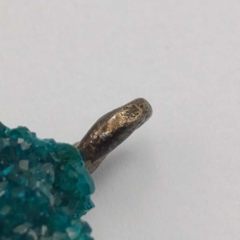 Dioptase & silver pendant - weight 16g