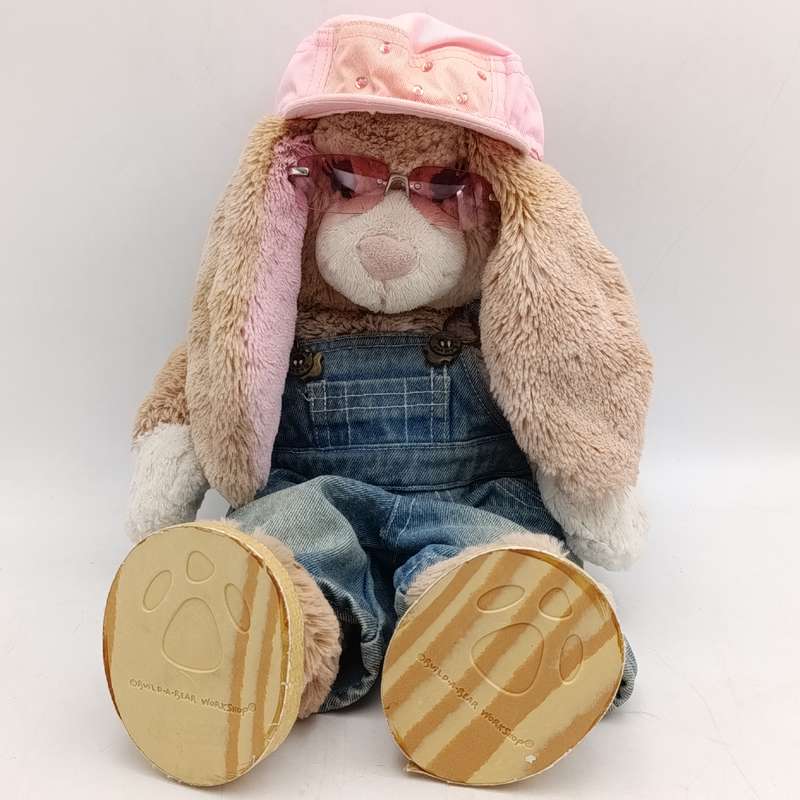 "Build a Bear" Rabbit with lots of Build a Bear clothes - Excellent condition