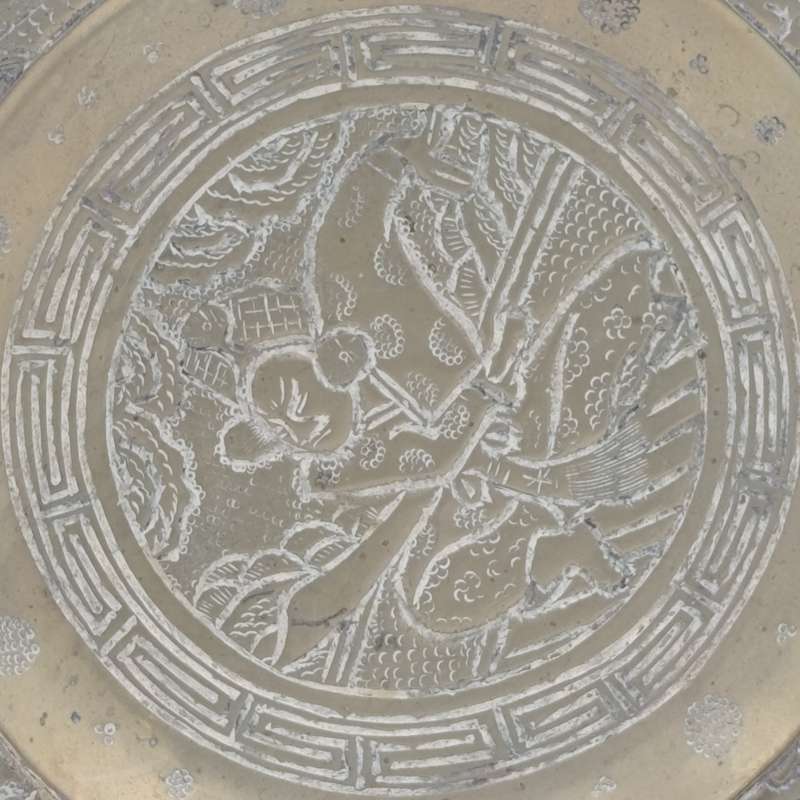 Chinese dragon Brass plate