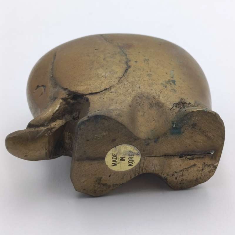 Vintage solid brass elephant figurine