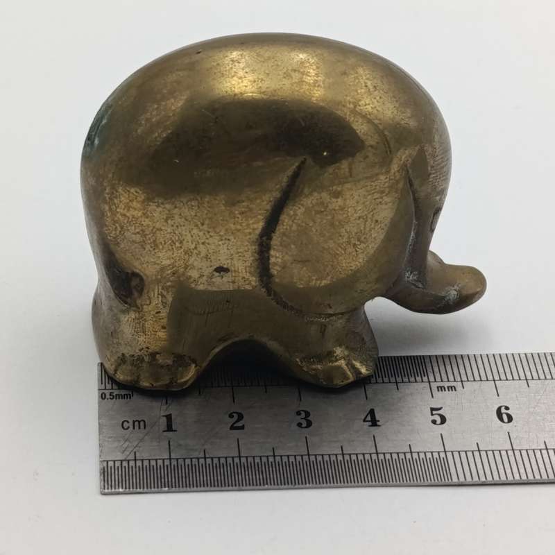 Vintage solid brass elephant figurine