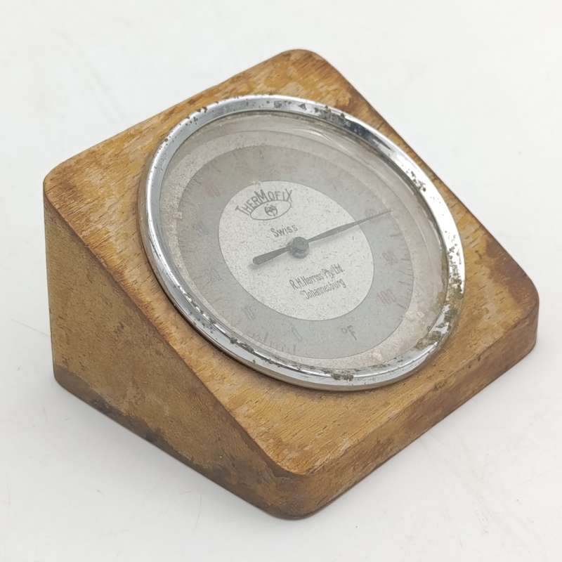 Vintage Thermofix desk thermometer for 100 degrees fahrenheit - RH Harries (Pty) Ltd Johannesburg