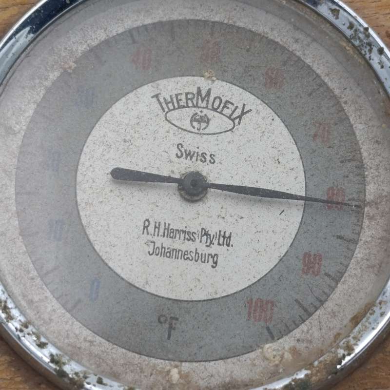 Vintage Thermofix desk thermometer for 100 degrees fahrenheit - RH Harries (Pty) Ltd Johannesburg