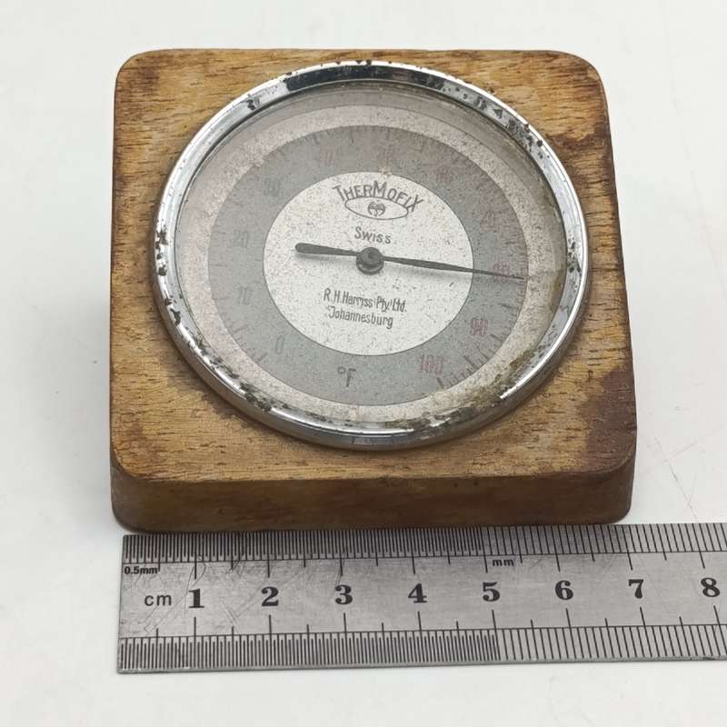 Vintage Thermofix desk thermometer for 100 degrees fahrenheit - RH Harries (Pty) Ltd Johannesburg