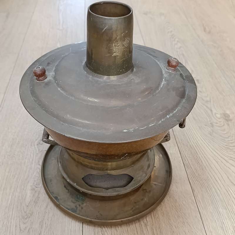 Vintage brass Eastern hot pot