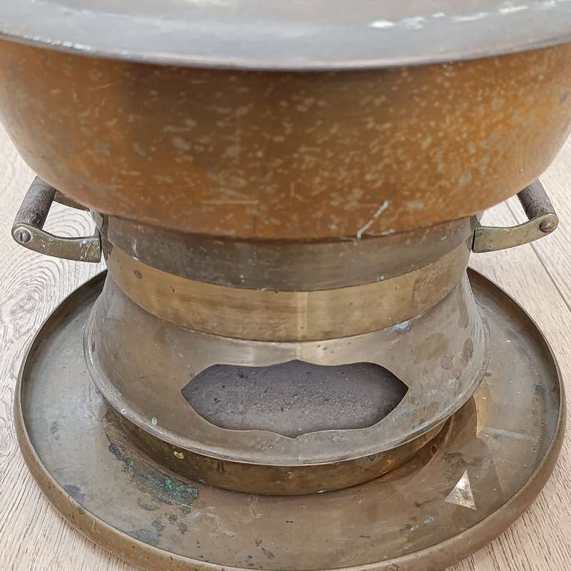 Vintage brass Eastern hot pot