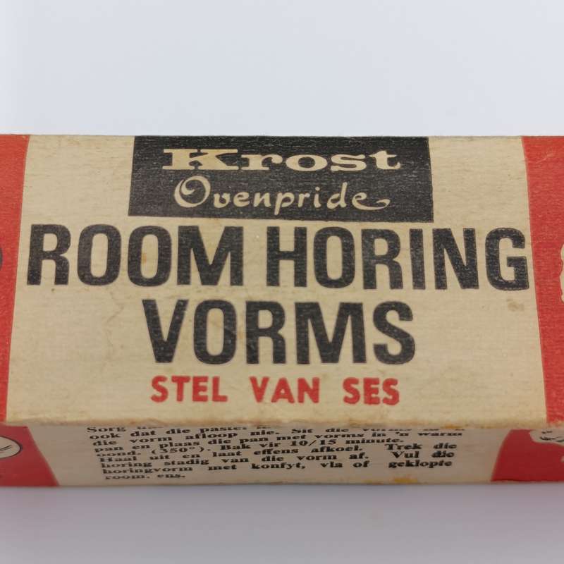 Lot of 2 sets of six Krost Cream Horn Shapes in boxes