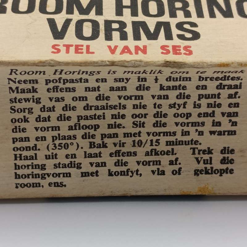Lot of 2 sets of six Krost Cream Horn Shapes in boxes