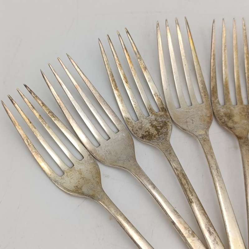 Vintage set of 12 Pak-Alam silverplated forks