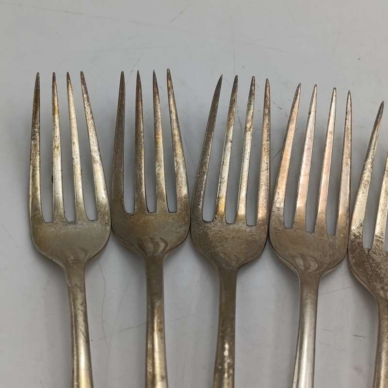 Vintage Set of 12 Pak-Alam silverplated forks