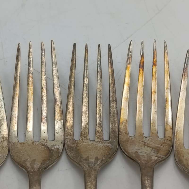 Vintage Set of 12 Pak-Alam silverplated forks