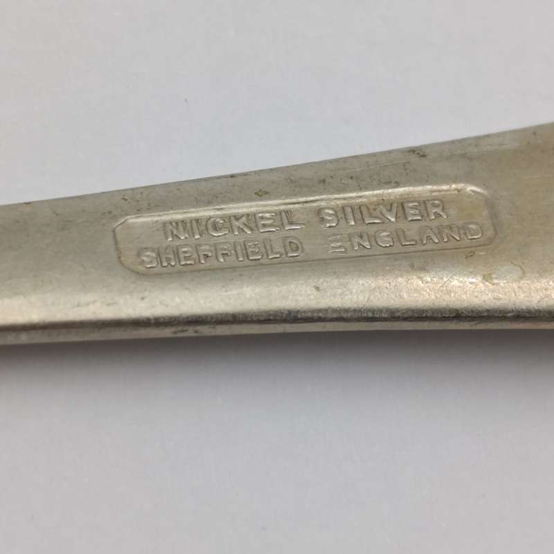 Set of 6 vintage nickel silver spoons
