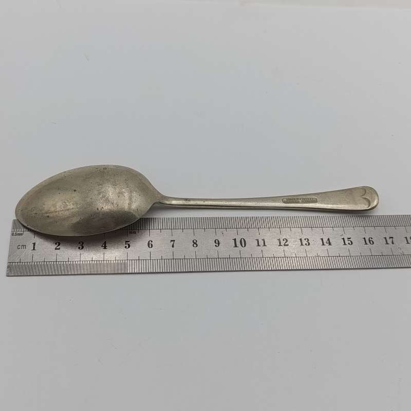 Set of 6 vintage nickel silver spoons